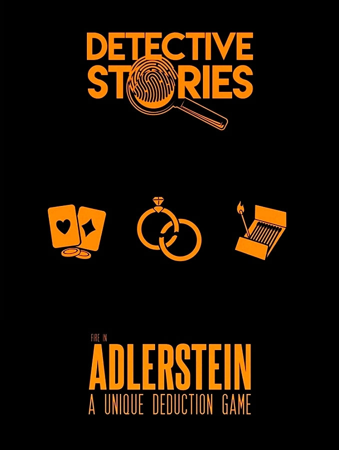 Detective Stories Case 1, The Fire in Adlerstein rikosetsiväpeli rikosmysteereiden ystäville