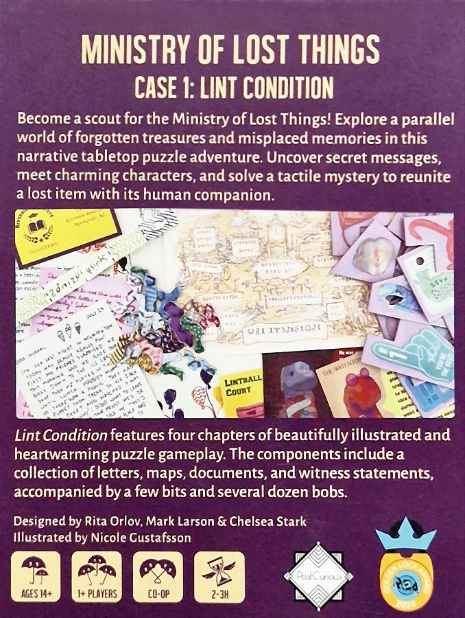 PostCurious - Ministry of Lost Things Case 1: Lint Condition