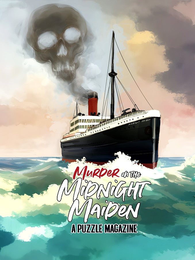 Cluehound mysteerilehti Murder on the Midnight Maiden