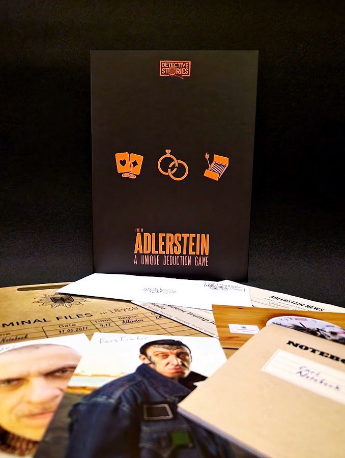 Nykyaikainen etsiväpeli The Fire in Adlerstein on Detective Storiesin ensimmäinen osa