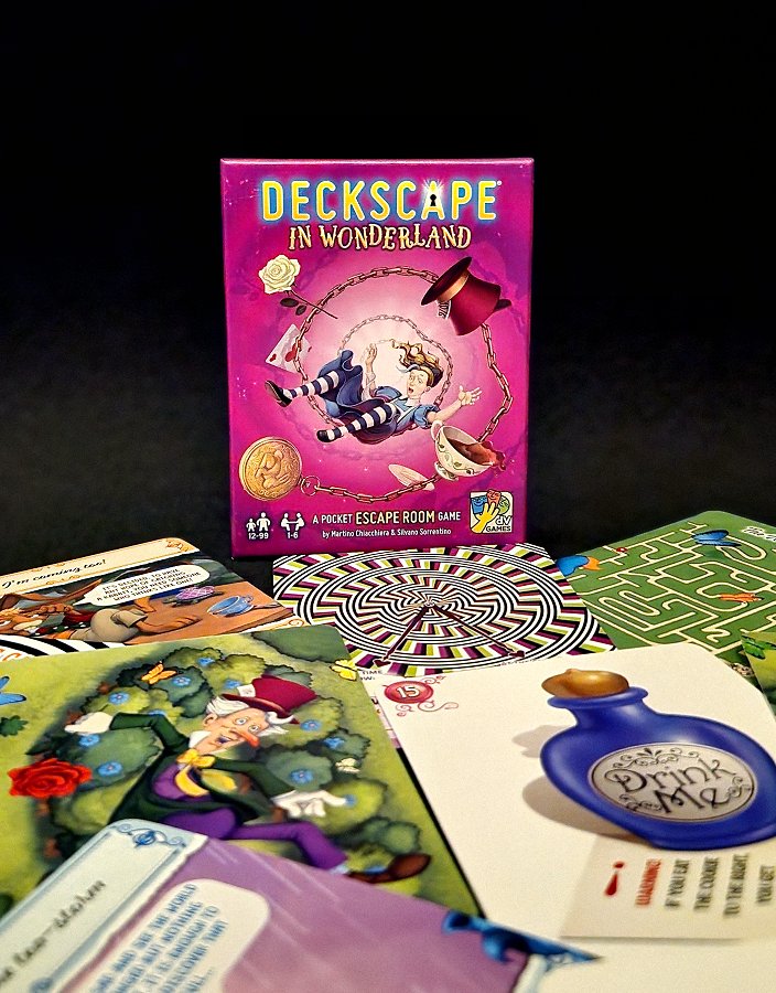 In Wonderland on Deckscape-sarjan ihmemaahan sijoittuva pakolautapeli