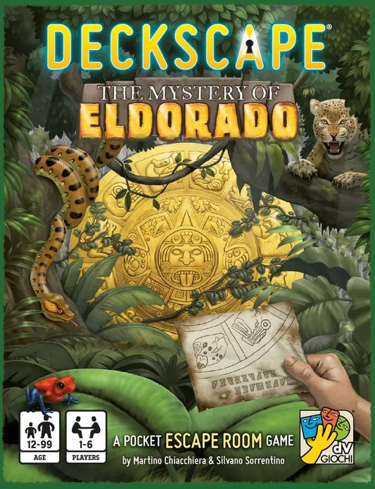 Deckscape The Mystery of Eldorado pakolautapeli koko perheen pelihetkeen
