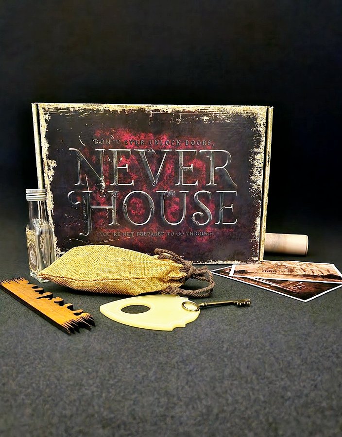 Jännittävä Never House on pakohuone jonka pelaat omassa kodissasi