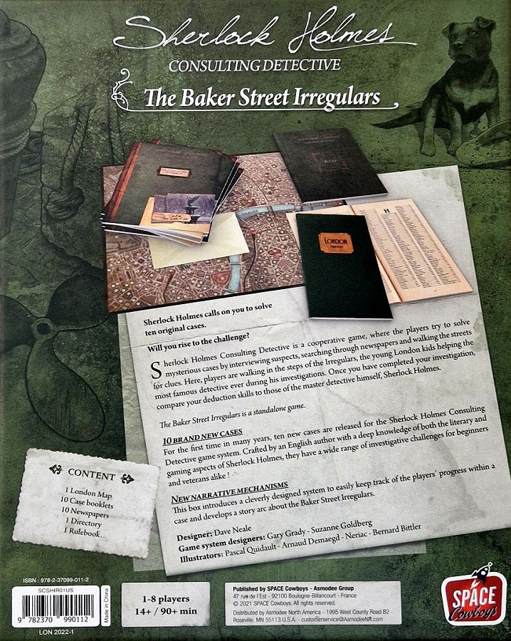 Ajattele kuten Sherlock Holmes ja ratkaise The Baker Street Irregularsin -rikosmysteerit